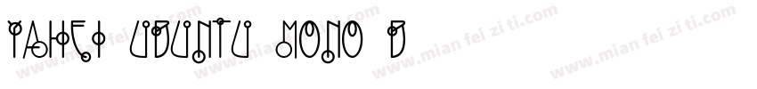 YaHei Ubuntu Mono-B字体转换